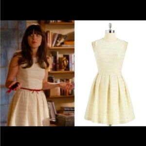 Shoshanna white tweed dress size 2